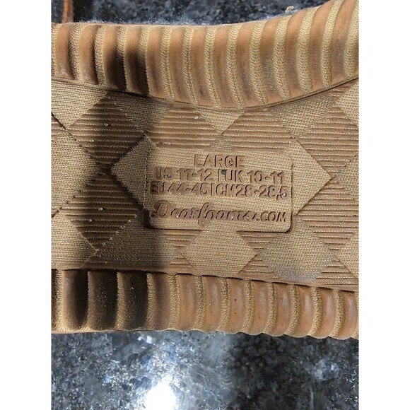 Dearfoams Bootie Slippers Mens Large Heather Gray Brixen Slip On - Picture 6 of 7